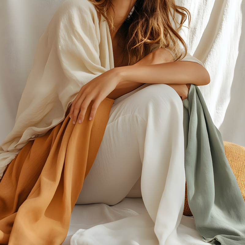 Muted Light Met With Silk Textures